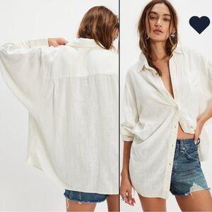 Free People Everyday Linen Shirt
